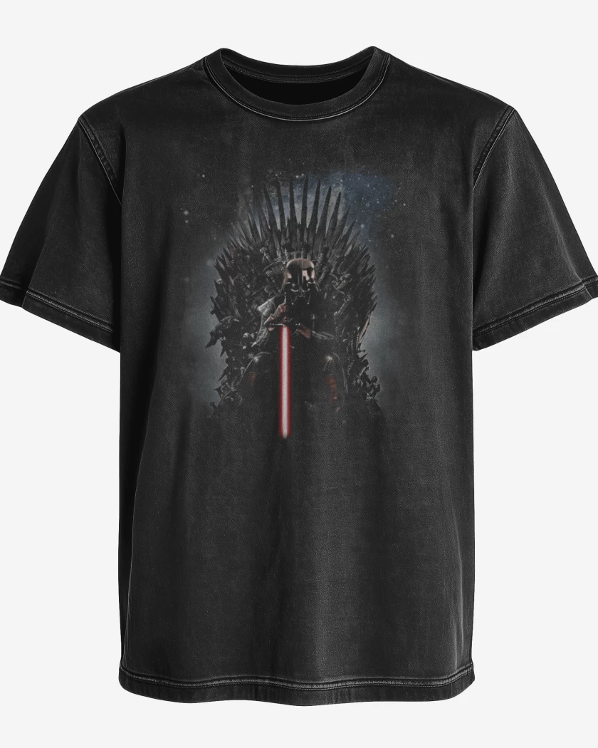 Polera desgastada Negro de Star Thrones