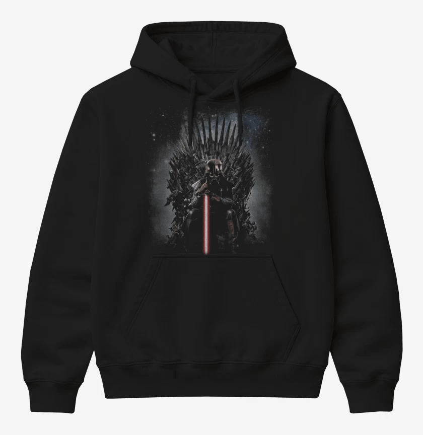 Poleron Canguro básico Negro de Star Thrones