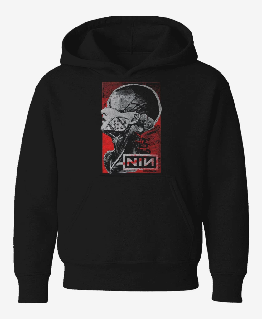 Poleron de niño Negro de NIN Machine