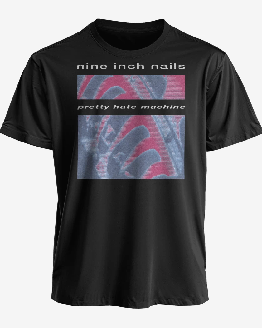 Polera premium Negro de NIN Pretty Hate Machine
