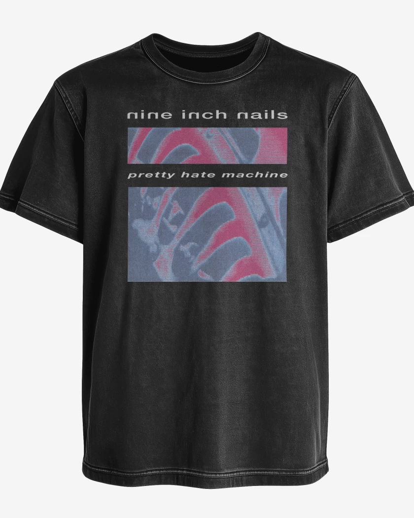 Polera desgastada NIN Pretty Hate Machine