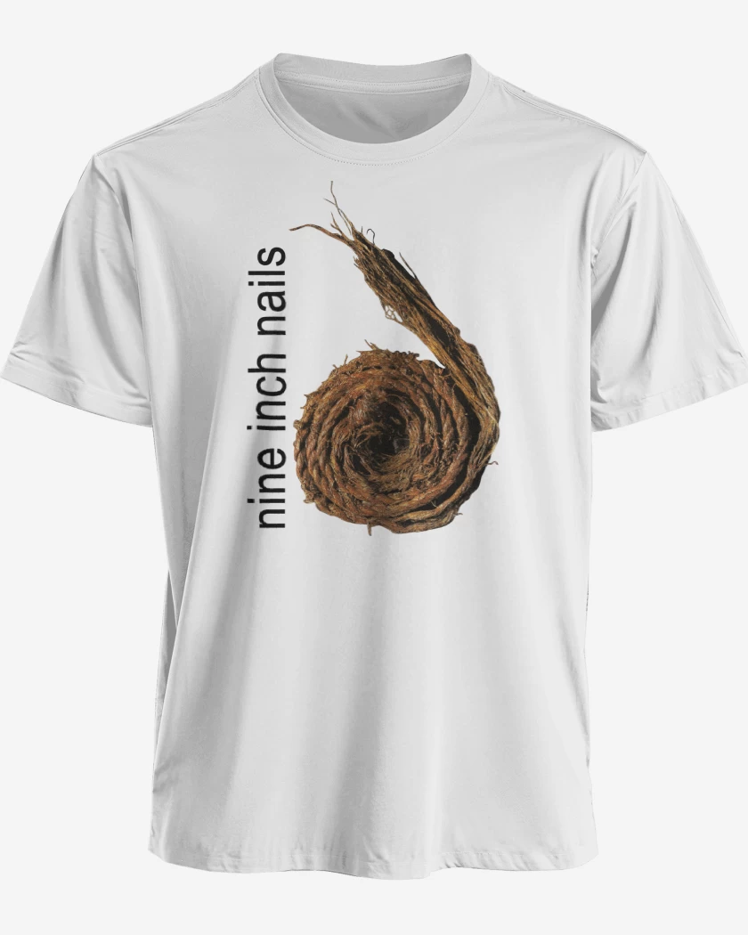 Polera premium Blanco de NIN Further Down the Spiral