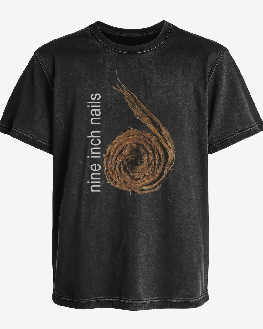 Polera desgastada NIN Further Down