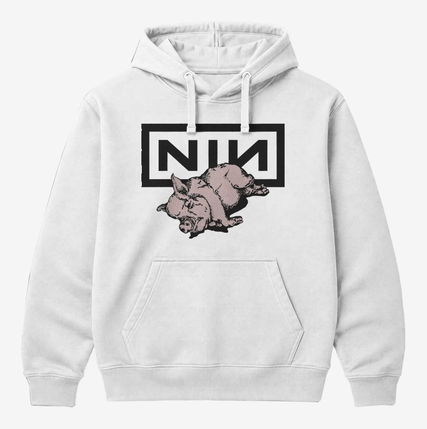 Polerón Canguro Blanco de NIN Piggy