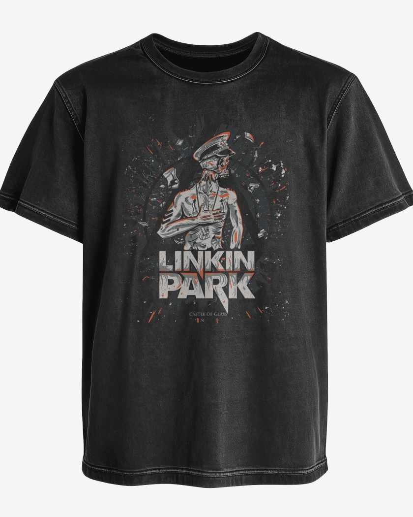 Polera desgastada Linkin Park Castle of Glass