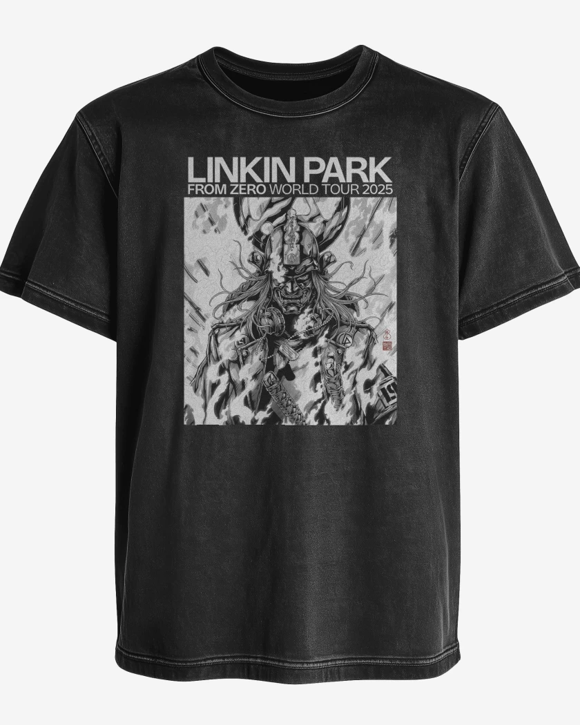 Polera desgastada Linkin Park Saitama Samurai