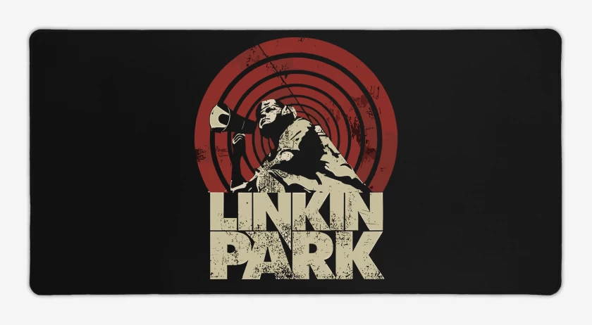 Mouse pad Gamer Negro de Linkin Park Voice