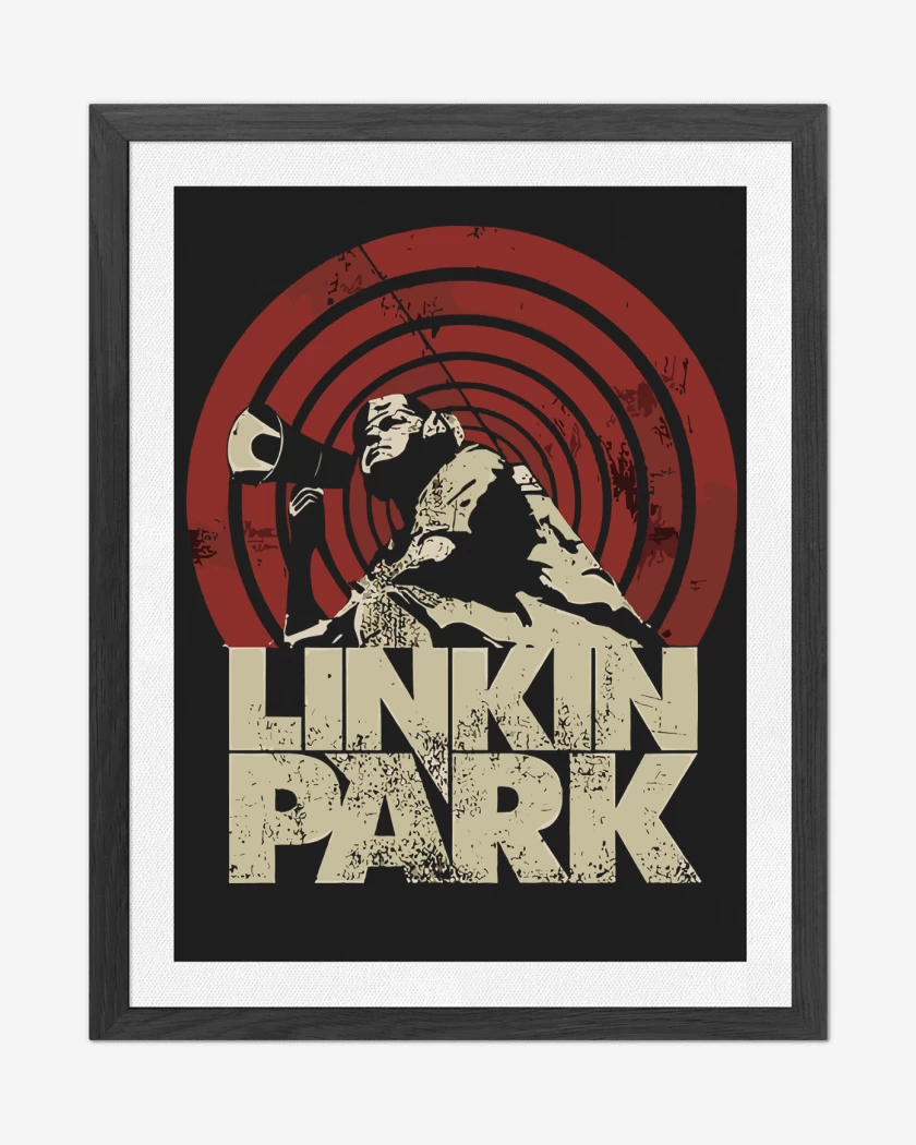 Cuadro decorativo Negro de Linkin Park Voice