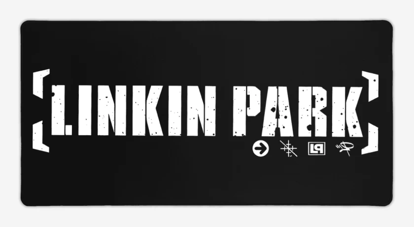 Mouse pad Gamer Negro de Linkin Park Logo Clásico