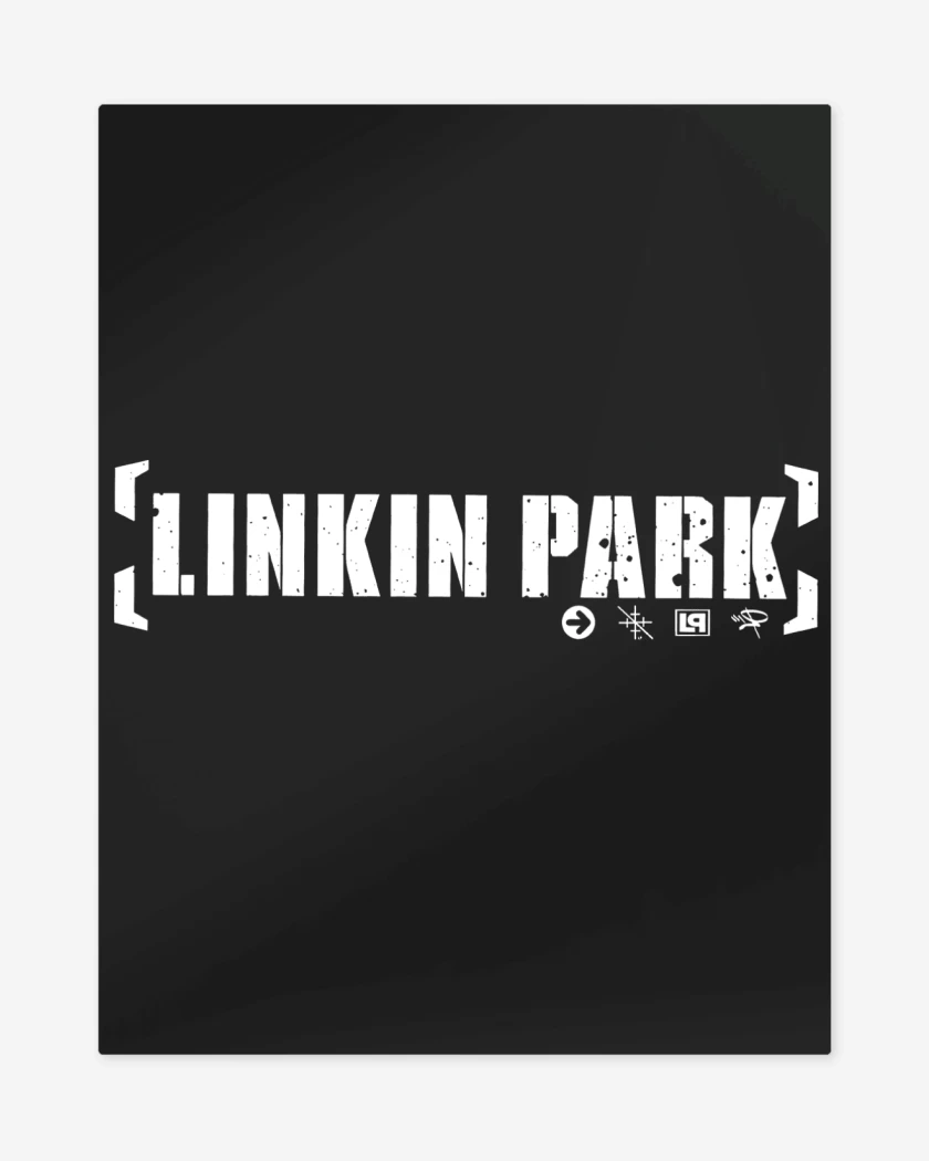 Print metalico Negro de Linkin Park Logo Clásico