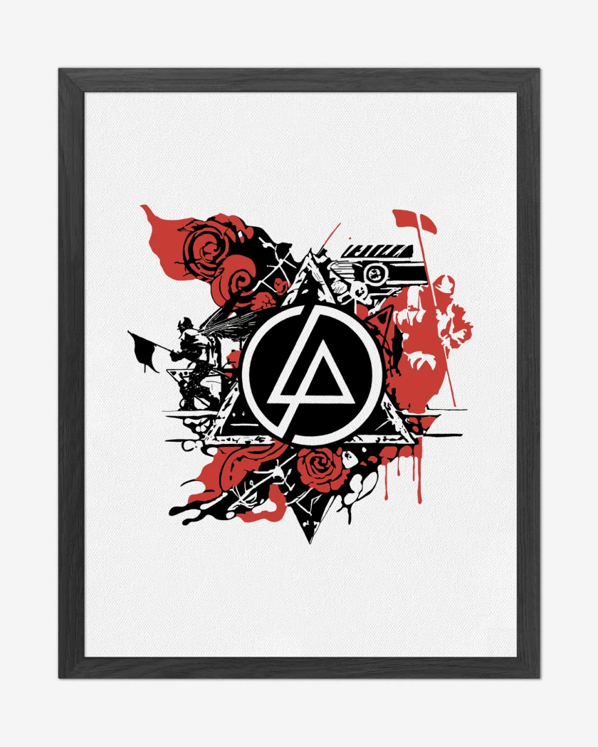 Cuadro decorativo Blanco de Linkin Park Logo