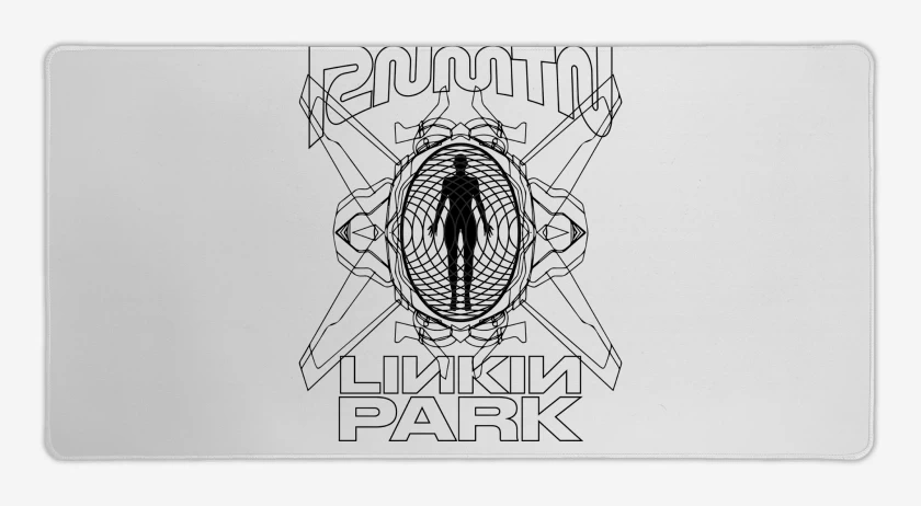 Mouse pad Gamer Blanco de Linkin Park RNMTN