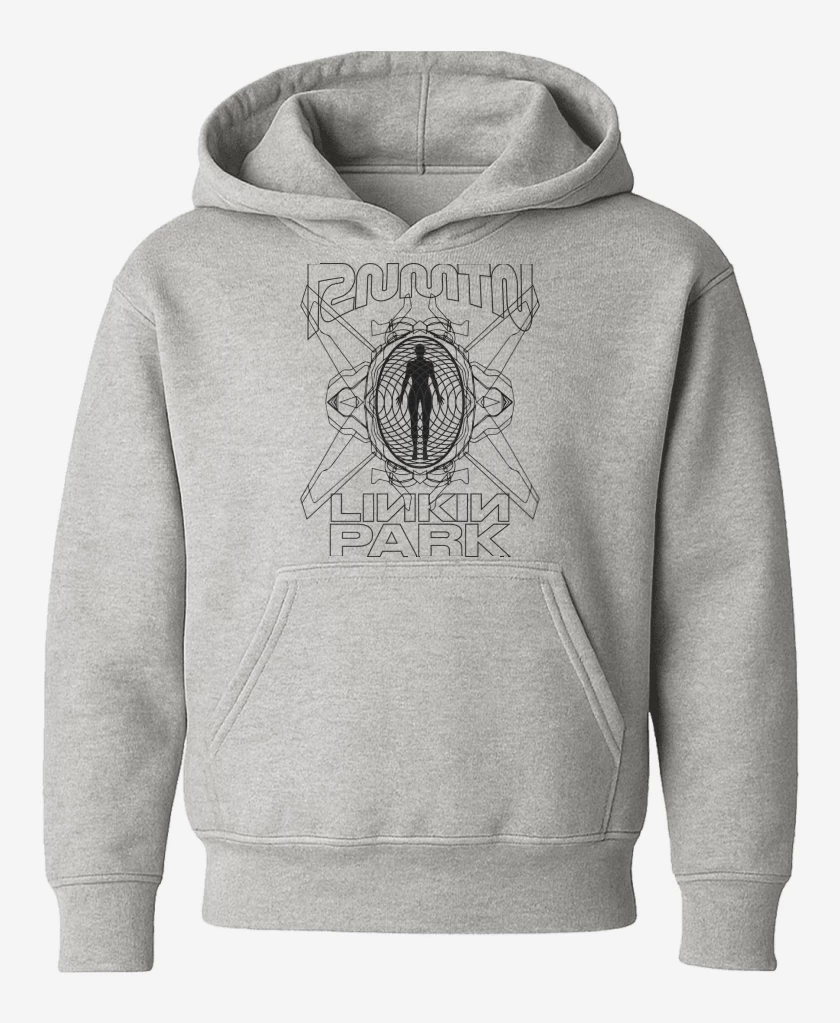 Poleron de niño Gris Melange de Linkin Park RNMTN