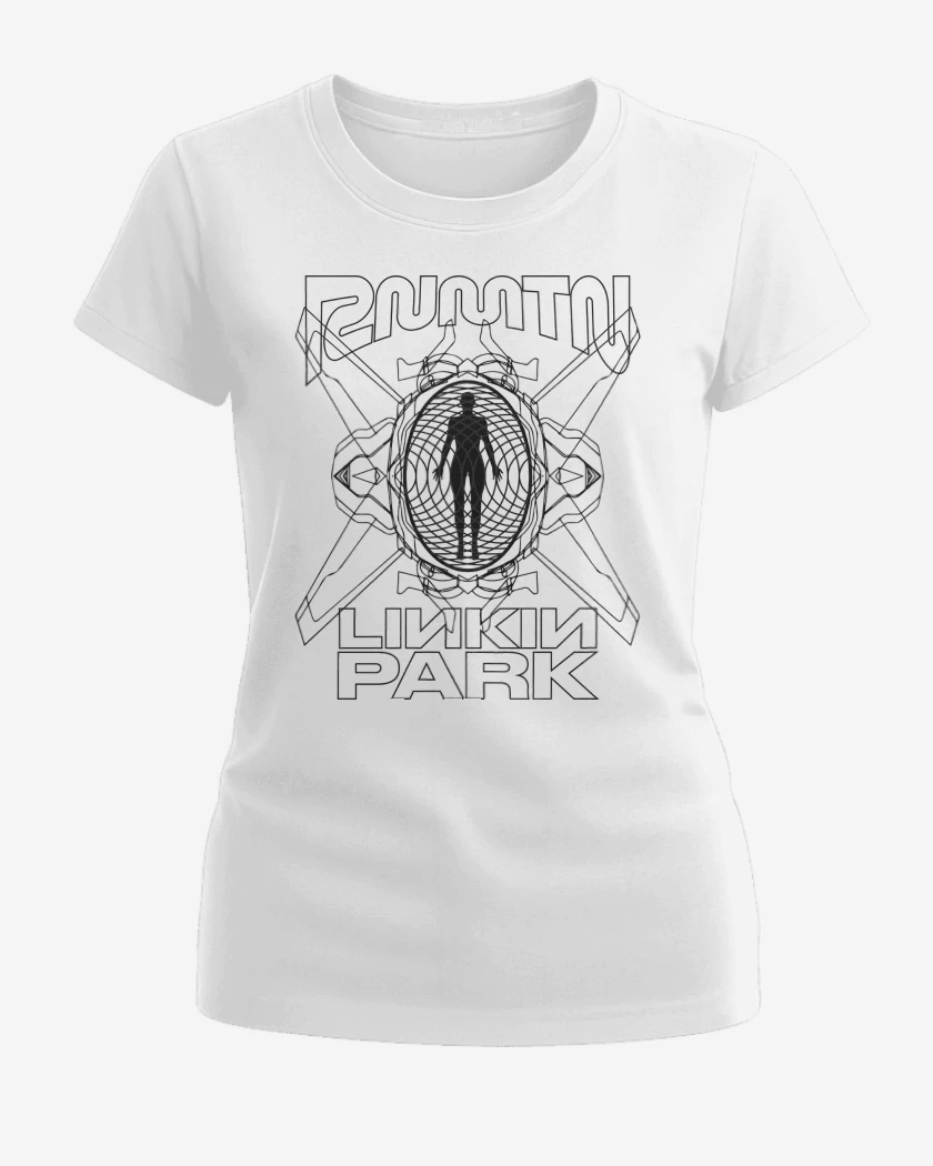 Polera de Mujer Blanco de Linkin Park RNMTN