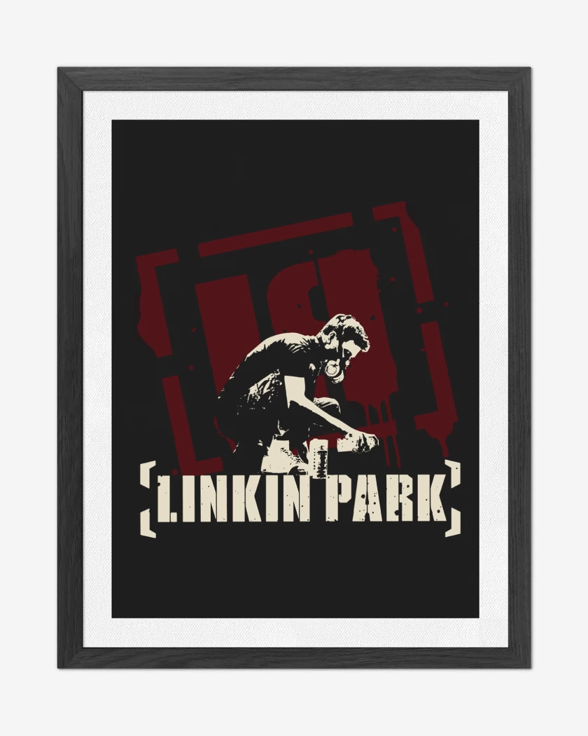 Cuadro decorativo Negro de Linkin Park Meteora