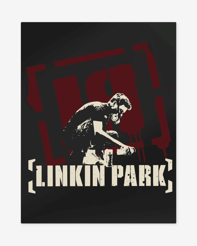 Print metalico Negro de Linkin Park Meteora