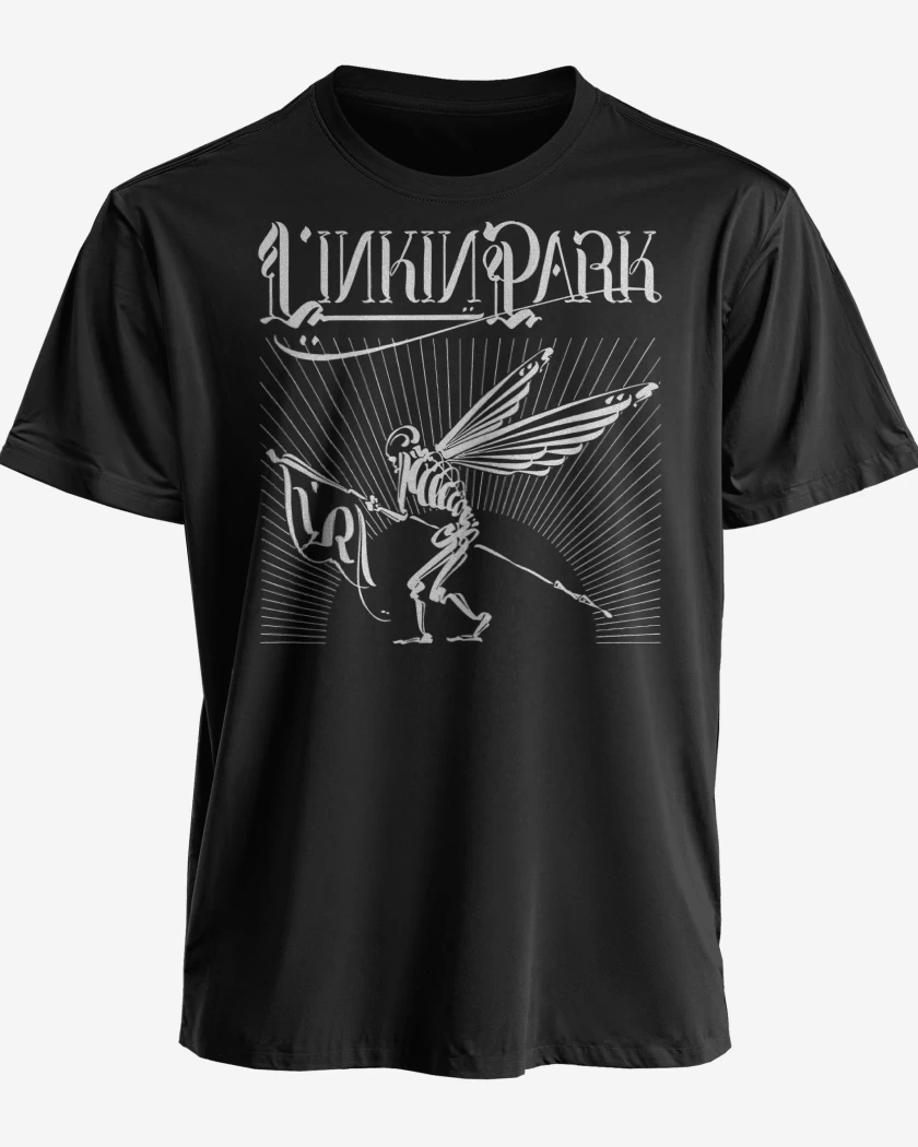 Polera premium Negro de Linkin Park Skull Theory