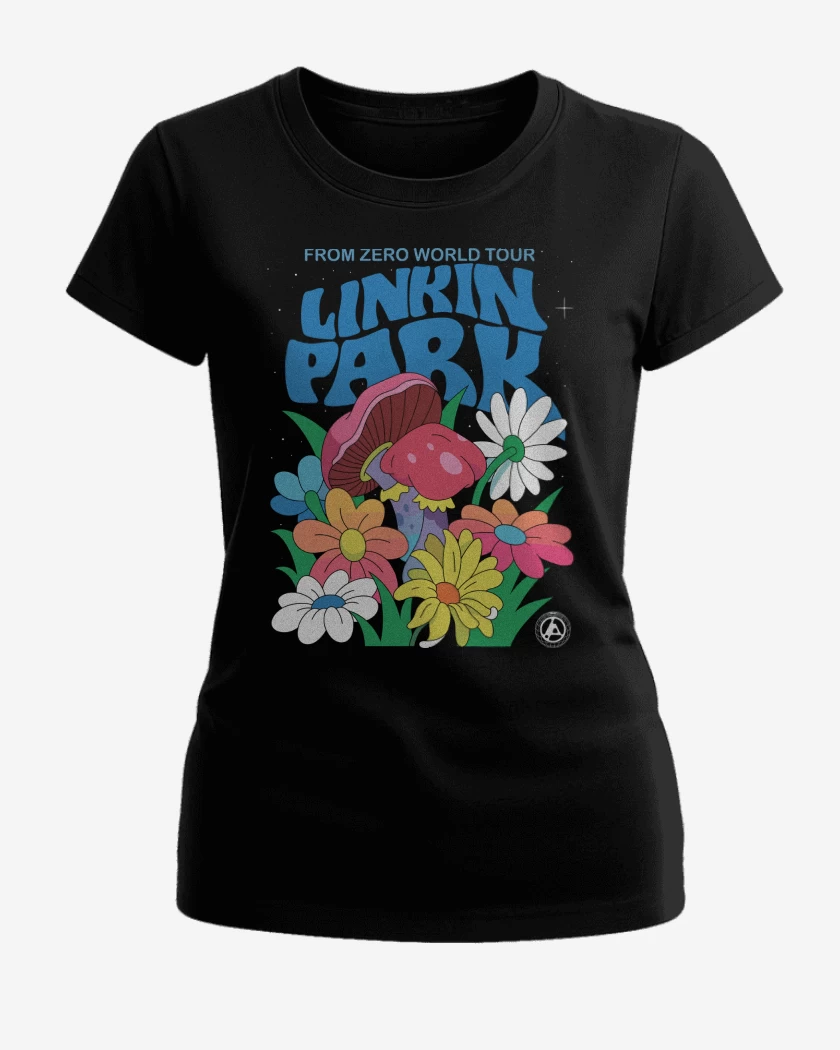 Polera de Mujer Negro de Linkin Park From Zero