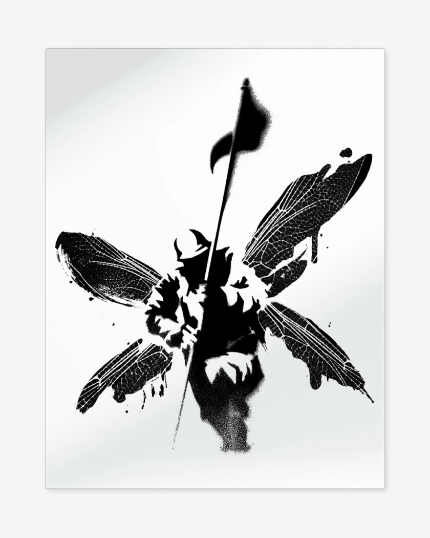 Print metalico Blanco de Linkin Park Hybrid v1