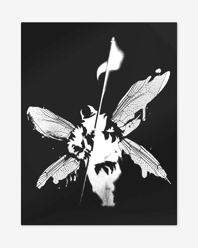 Print metalico Negro de Linkin Park Hybrid v2