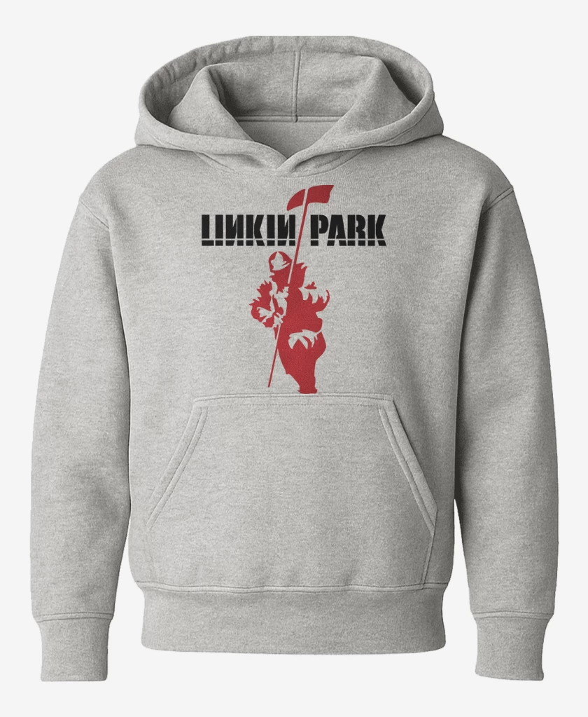Poleron de niño Gris Melange de Linkin Park Hybrid Theory
