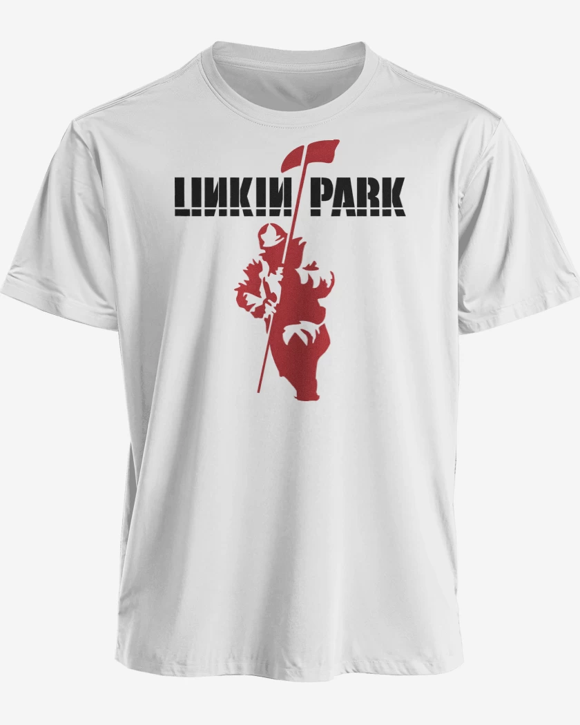 Polera premium Blanco de Linkin Park Hybrid Theory
