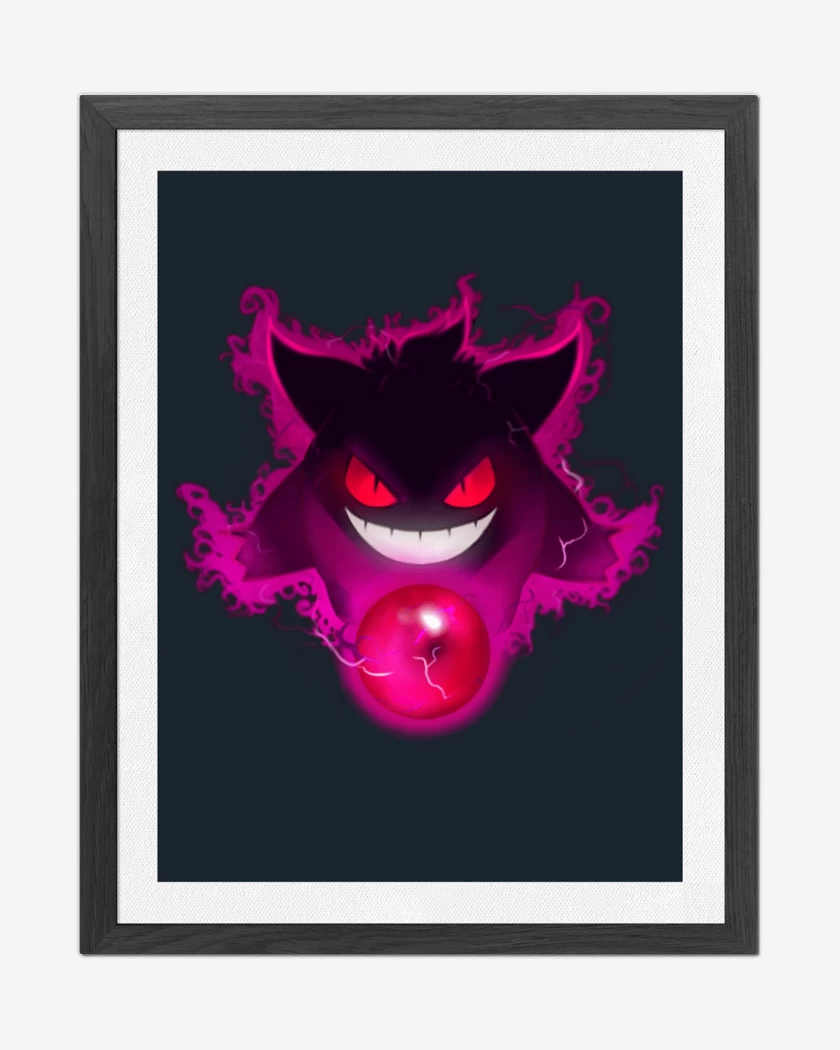 Cuadro decorativo Azul Marino de Gengar Full color