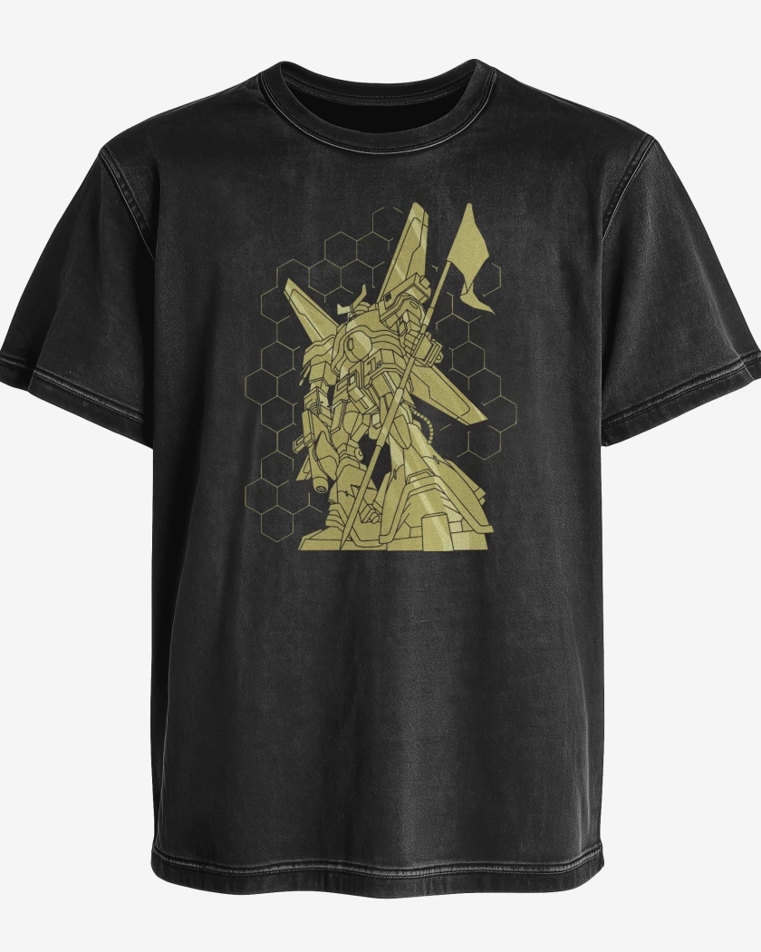 Polera desgastada Linkin Park Gundam