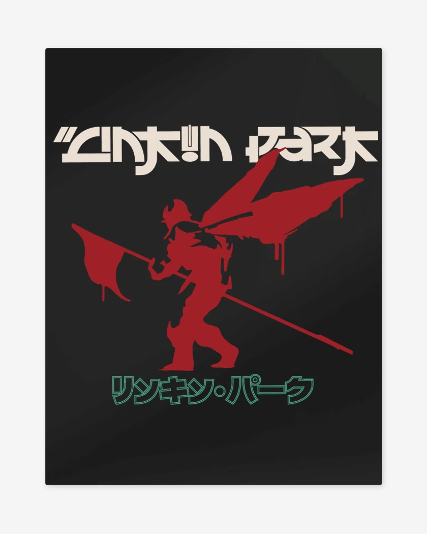 Print metalico Negro de Linkin Park Soldier