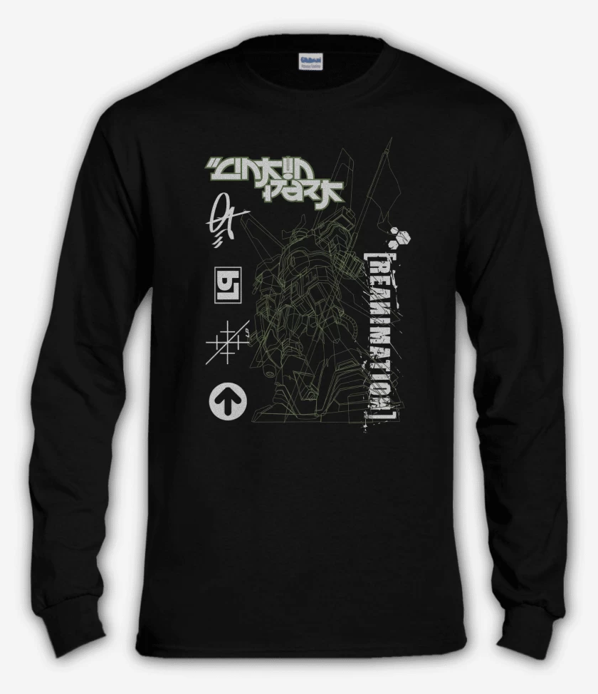 Polera manga larga Negro de Linkin Park Reanimation