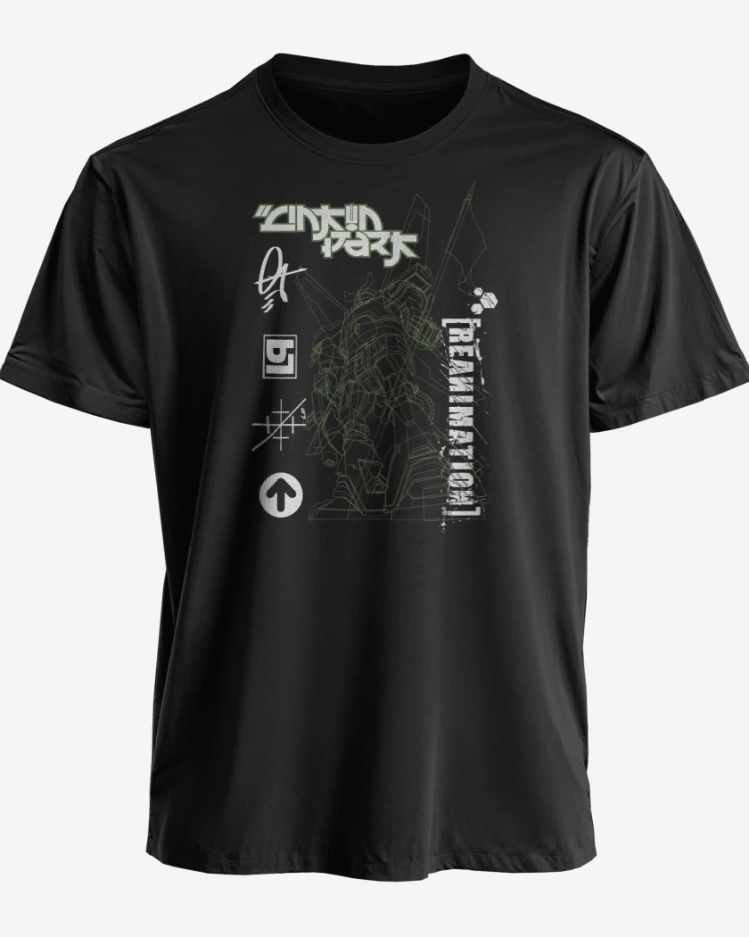 Polera premium Negro de Linkin Park Reanimation