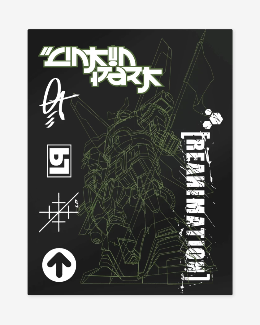 Print metalico Negro de Linkin Park Reanimation