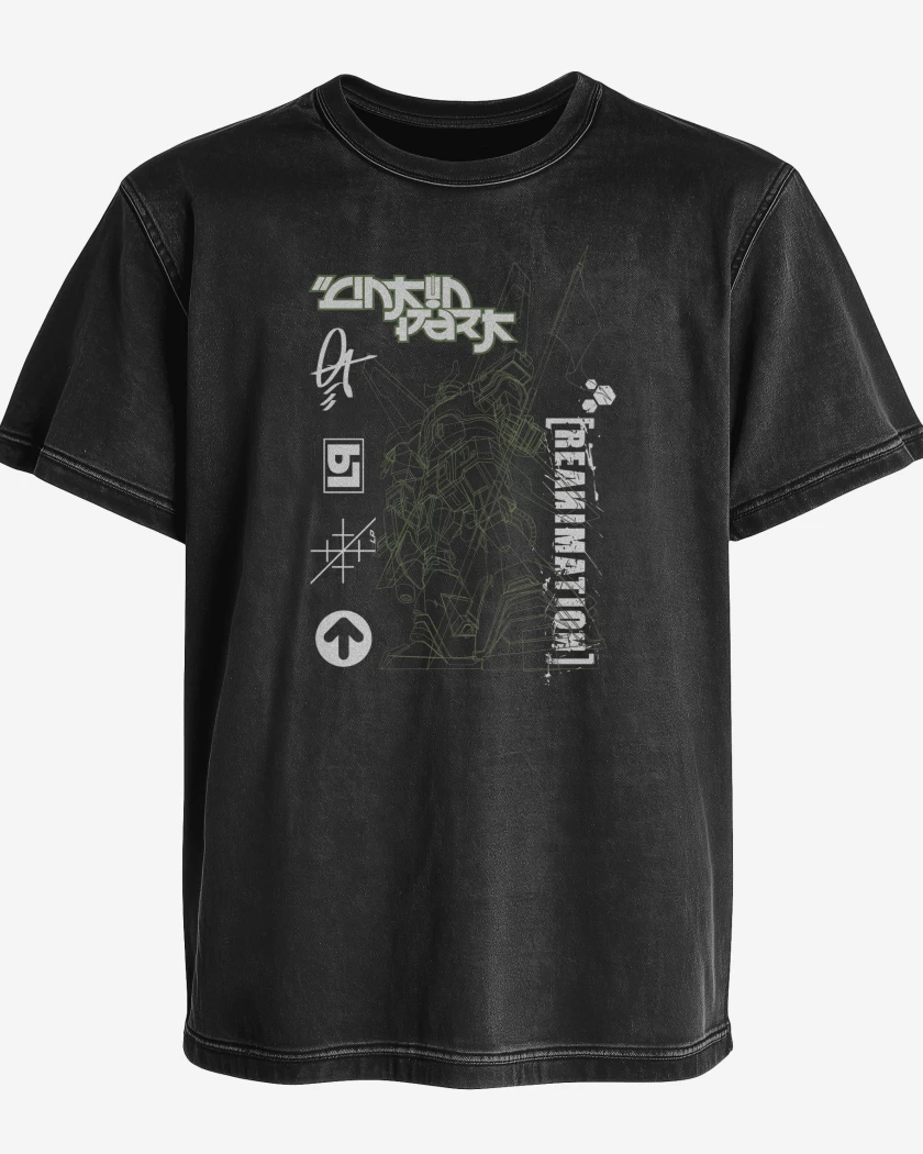 Polera desgastada Linkin Park Reanimation