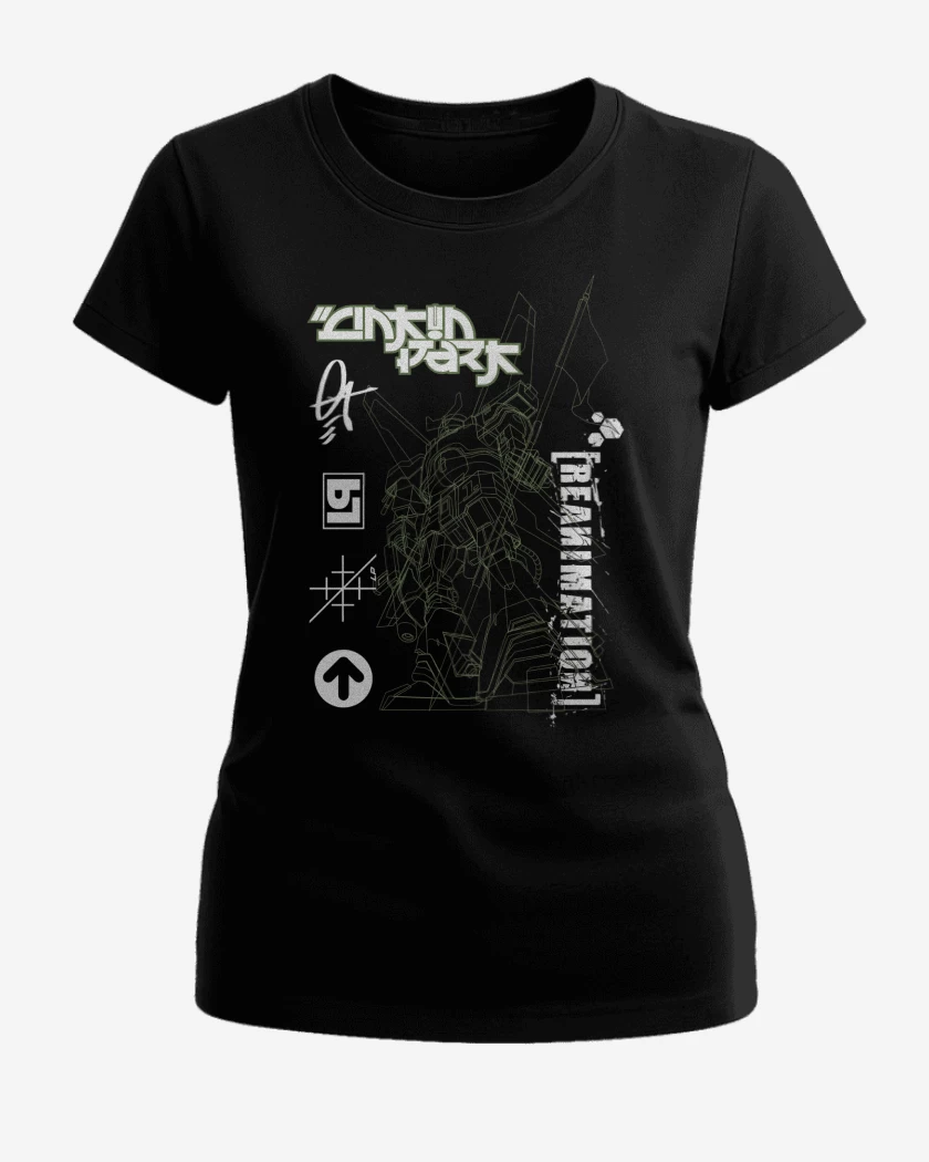 Polera de Mujer Negro de Linkin Park Reanimation