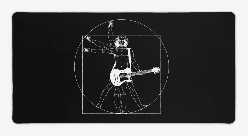 Mouse pad Gamer Guitar Vitruvio