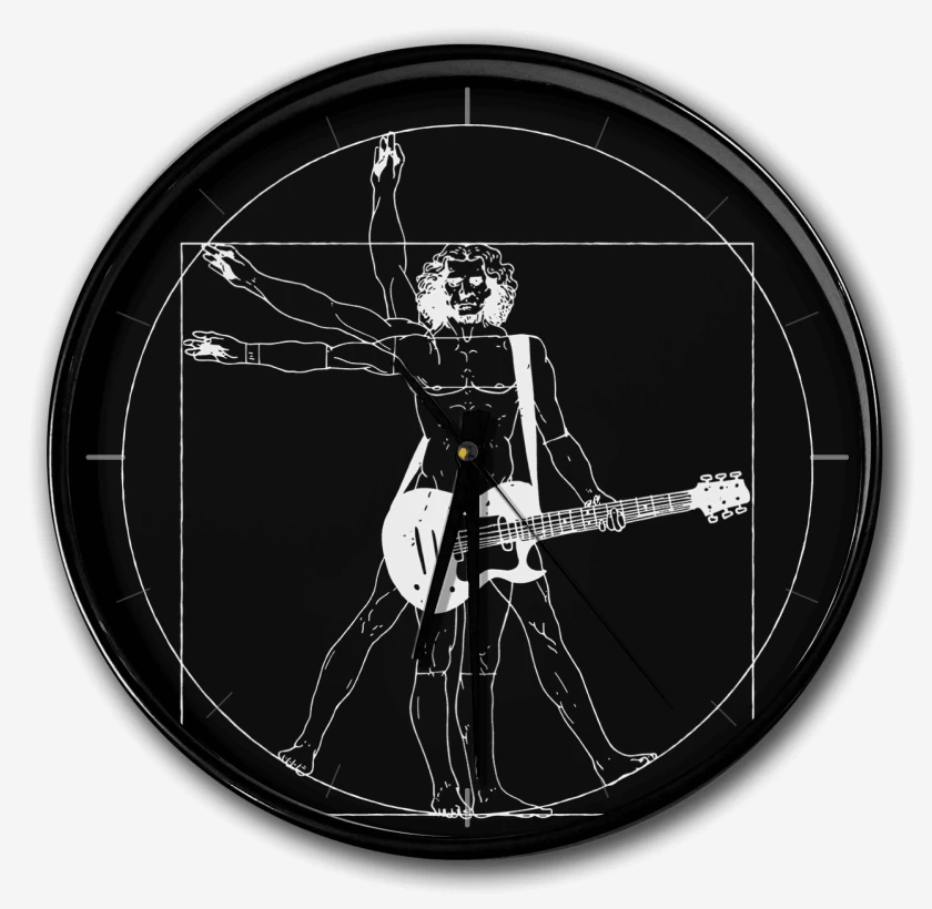 Reloj Negro de Guitar Vitruvio