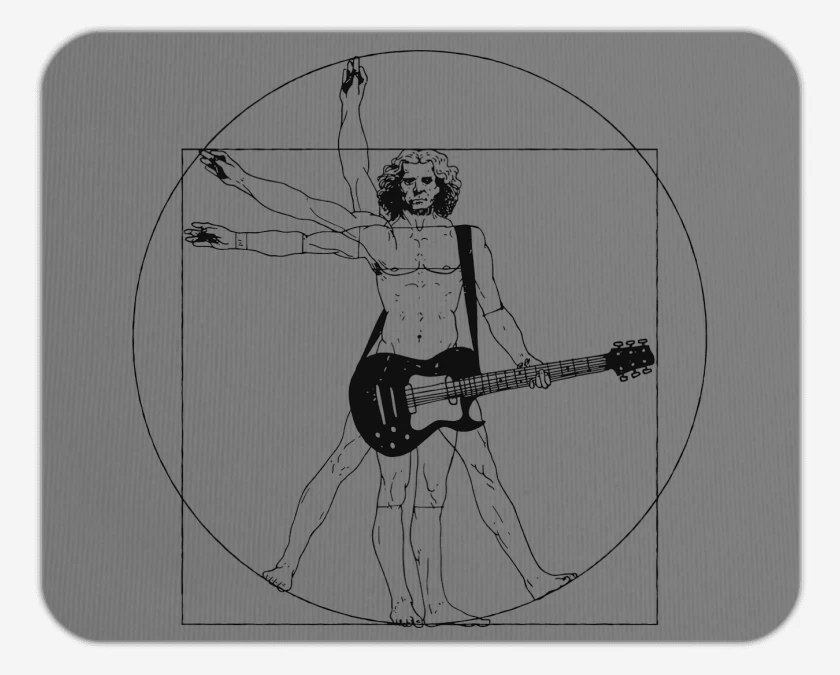 Mousepad Vitruvio Guitarrista