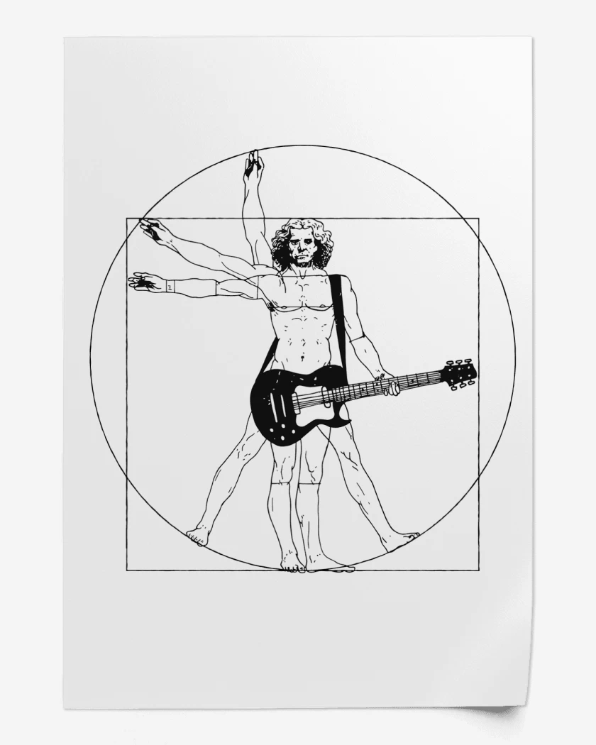Print Vitruvio Guitarrista