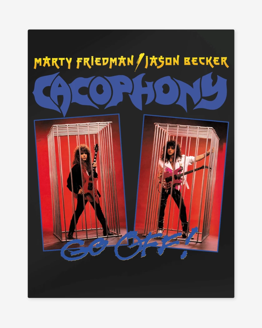 Print metalico Negro de Cacophony Go Off