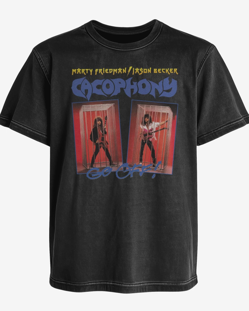 Polera desgastada Cacophony Go Off