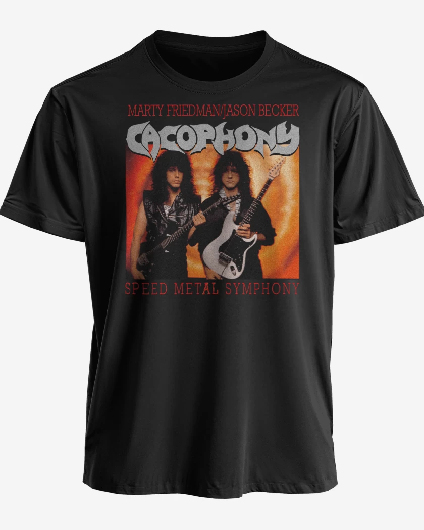 Polera premium Negro de Cacophony Speed Metal Symphony