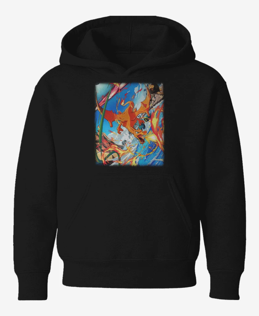 Poleron de niño Negro de Charizard TCG Pocket