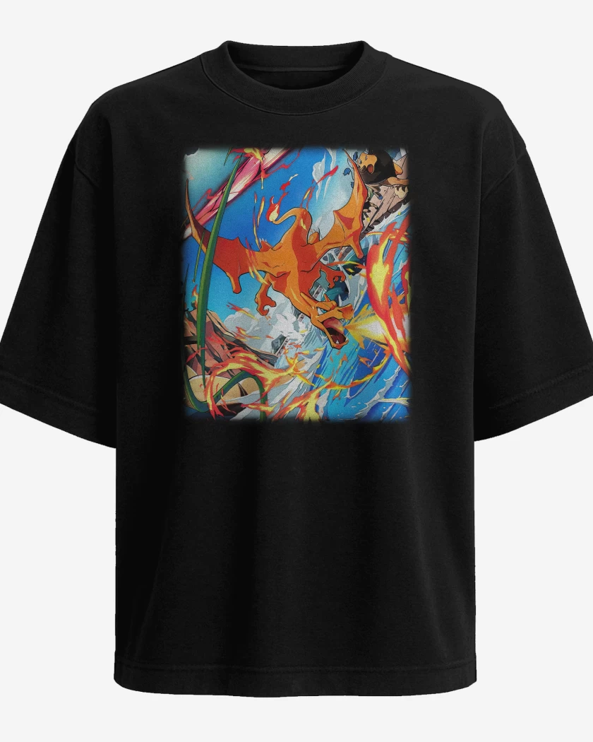 Polera Oversize Charizard TCG Pocket
