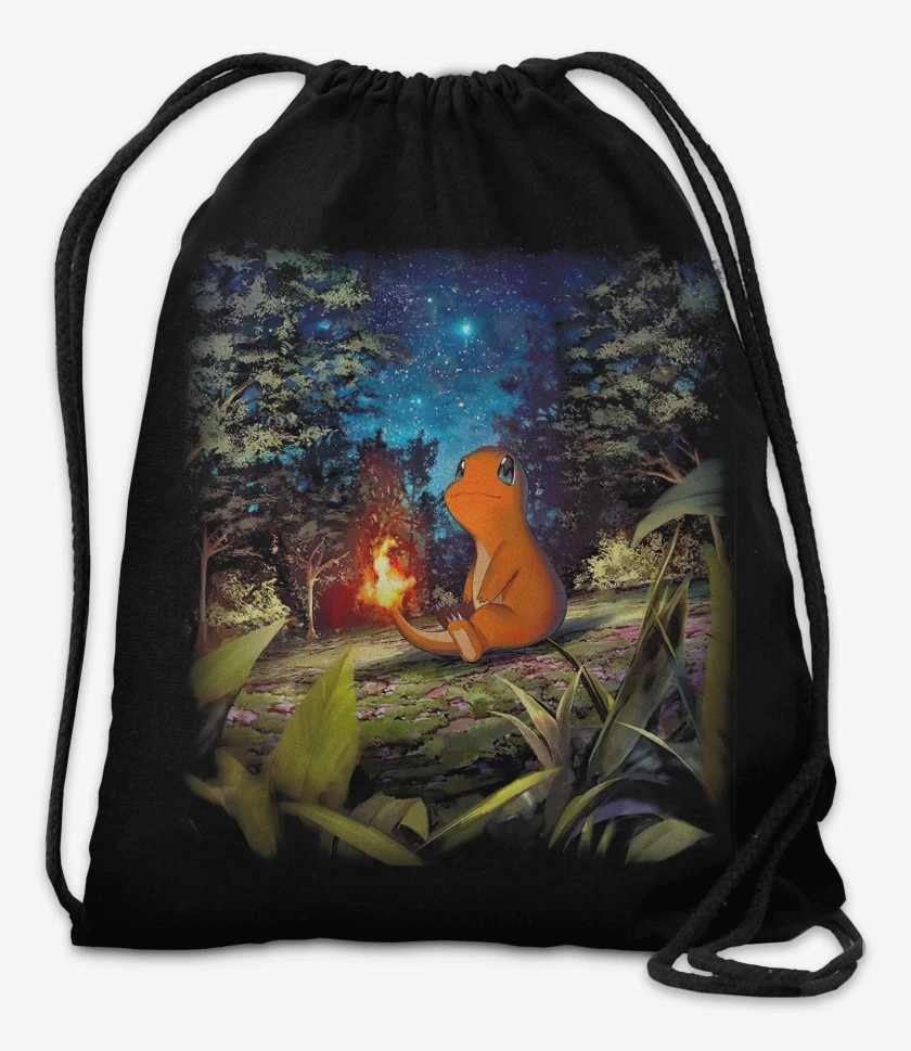 Mochila Negro de Charmander TCG Pocket 