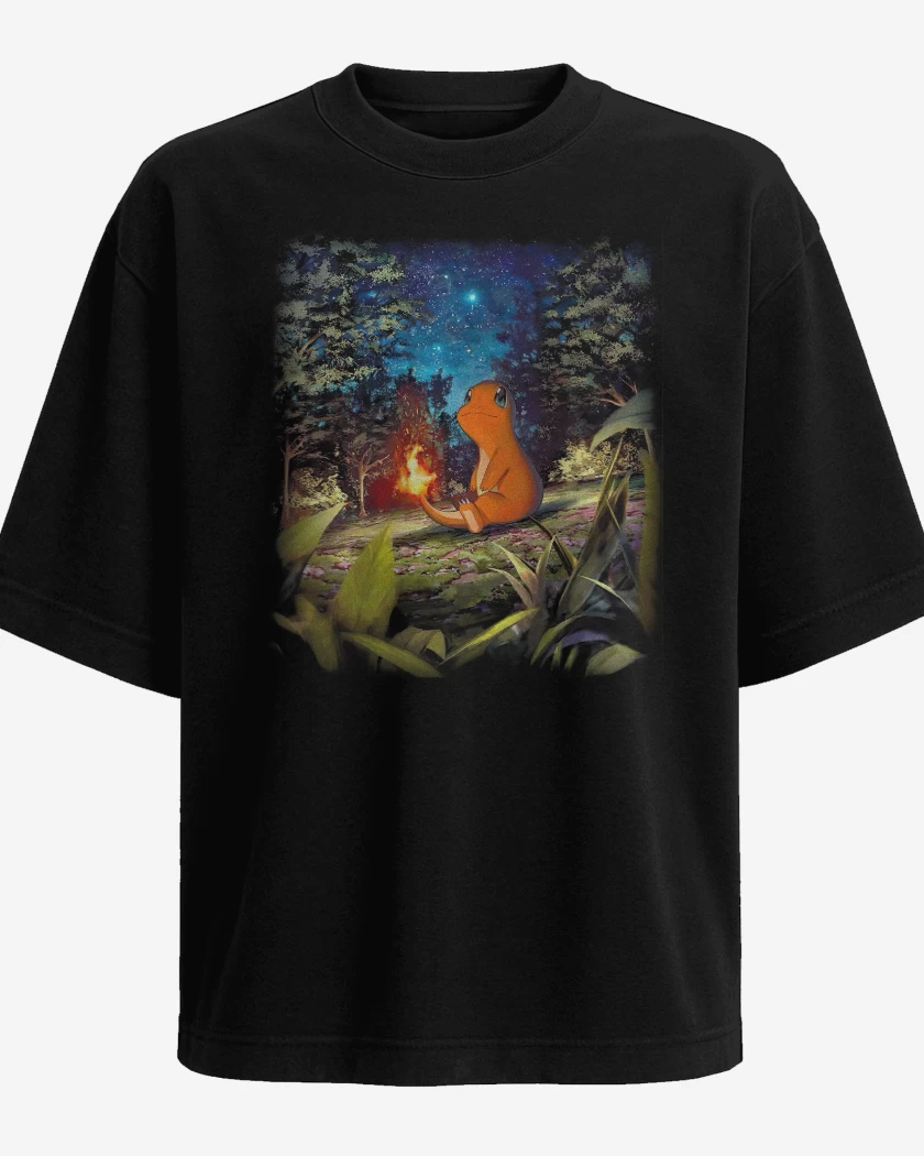 Polera Oversize Charmander TCG Pocket 