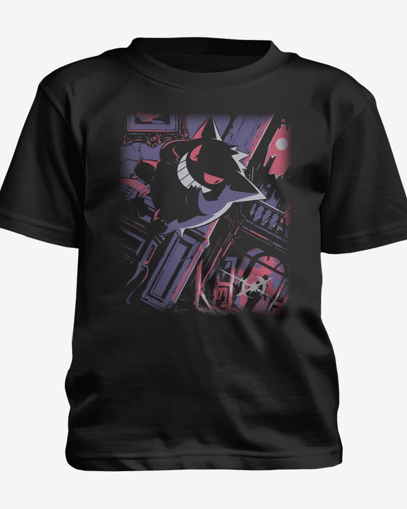 Polera de niño Negro de Gengar TCG Pocket