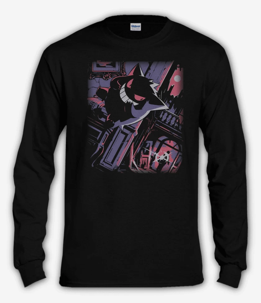 Polera manga larga Negro de Gengar TCG Pocket