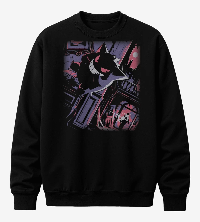 Poleron polo Negro de Gengar TCG Pocket