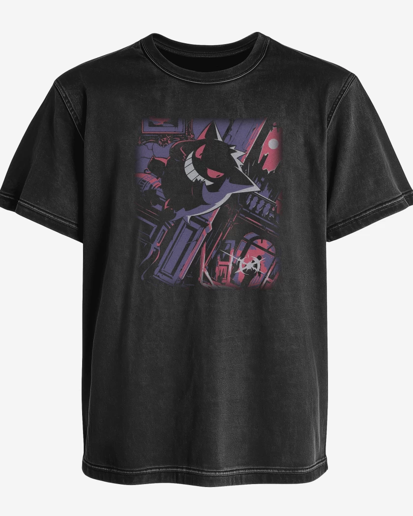Polera desgastada Negro de Gengar TCG Pocket