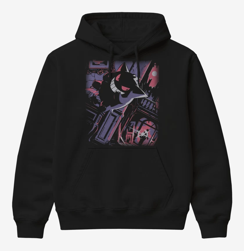 Poleron Canguro básico Negro de Gengar TCG Pocket